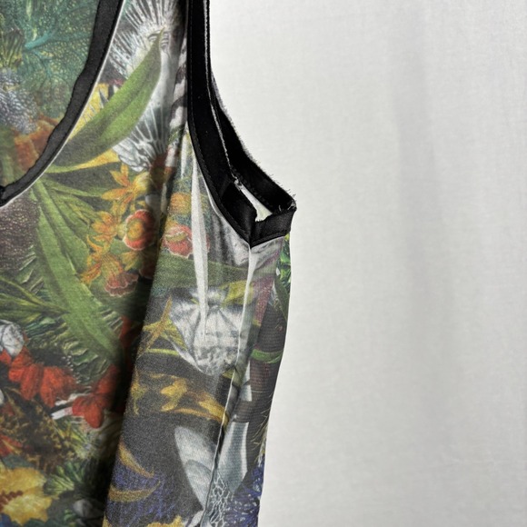 Tropical Fish Turtle Sea Plants Tank Top Blouse Kitsch Twee‎ Quirky Y2K V Neck S - Picture 7 of 9